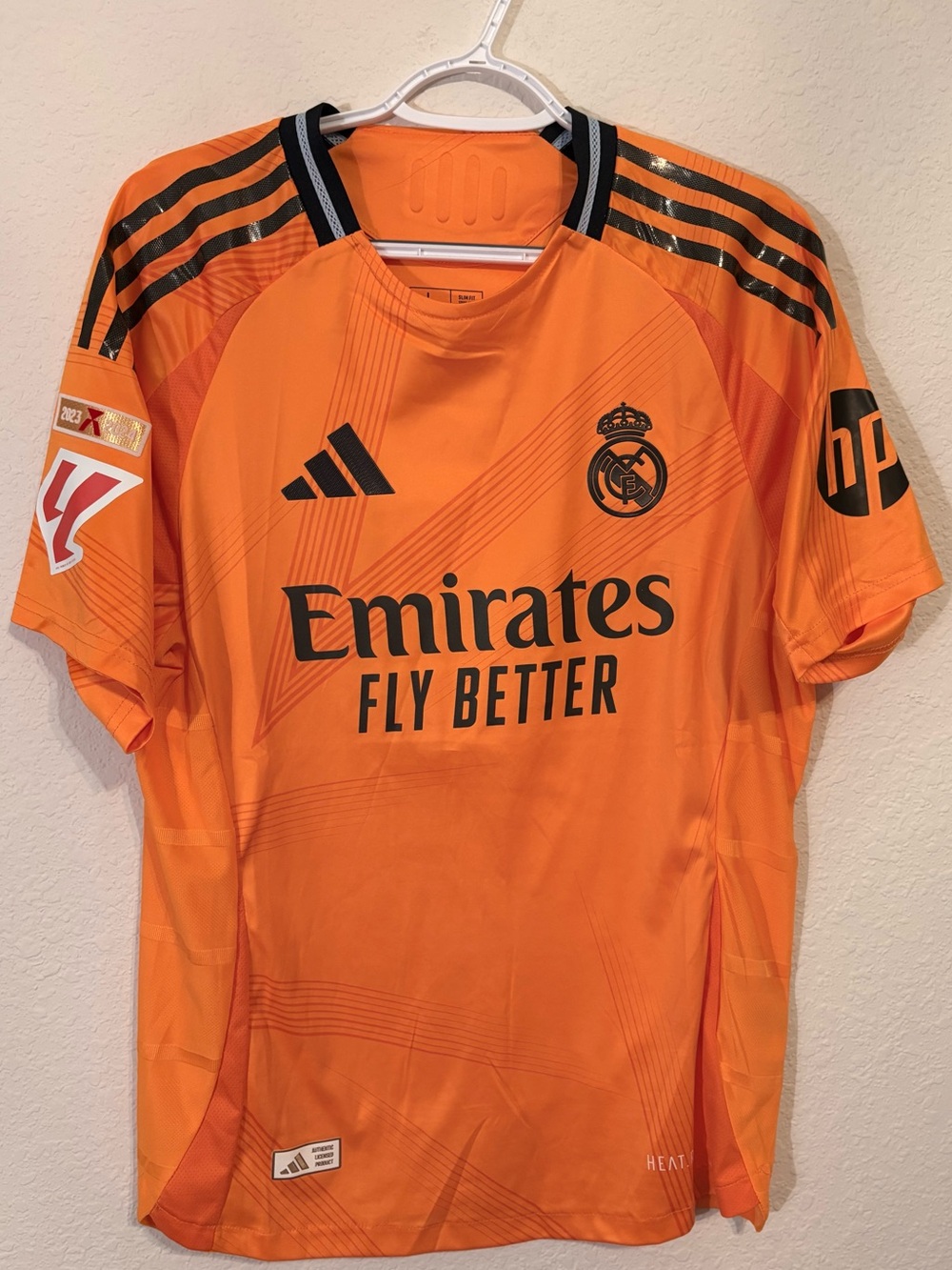 Adidas Real Madrid Orange Away Jersey Men's L